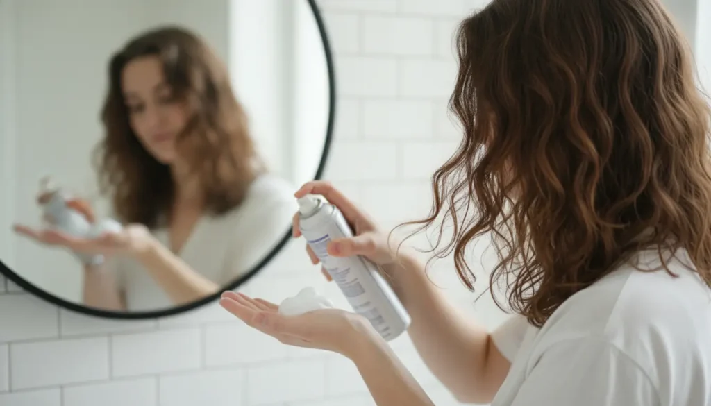 pode usar mousse em cabelo seco
