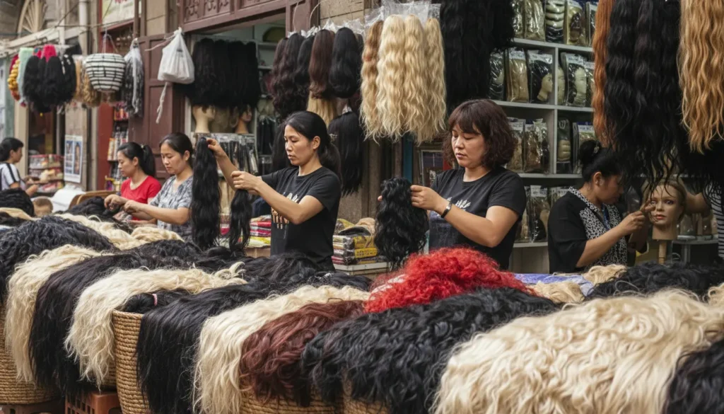 de onde vem o cabelo para perucas