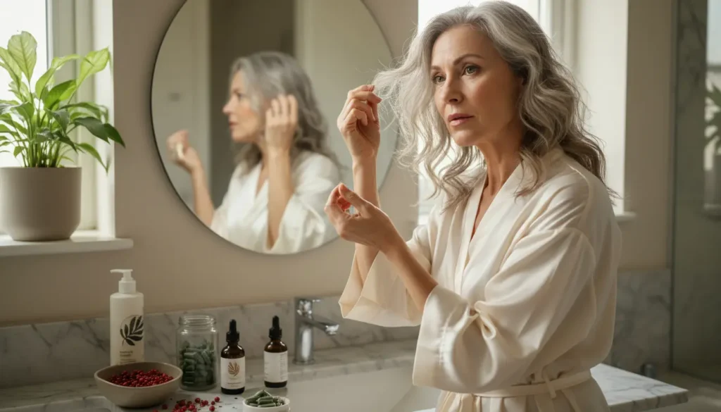 o que fazer contra a queda de cabelo na menopausa