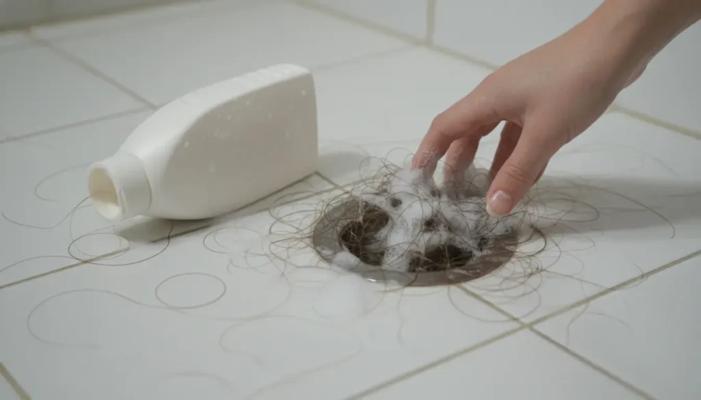 que champô provoca queda de cabelo