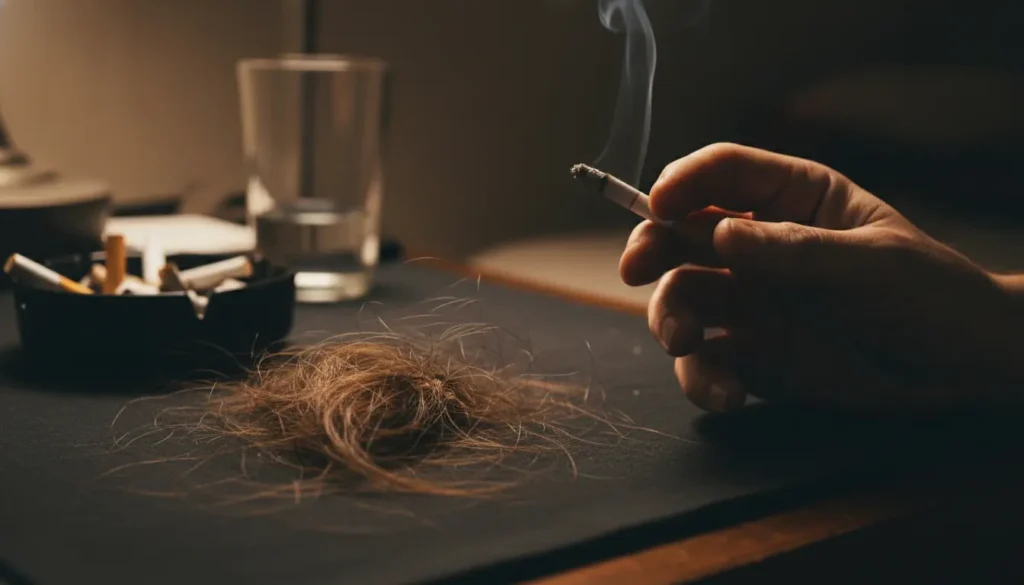 fumar pode provocar queda de cabelo